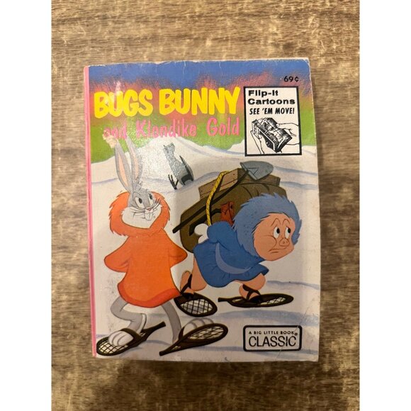 BUGS BUNNY & Klondike Gold Big Little Book#5766‎ Flip-It Cartoons 1974 Whitman - Picture 1 of 7